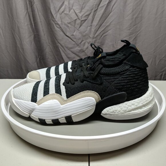 adidas Trae Young 2 Super Villain Black White Basketball Shoes Sneakers NWT - Picture 3 of 14